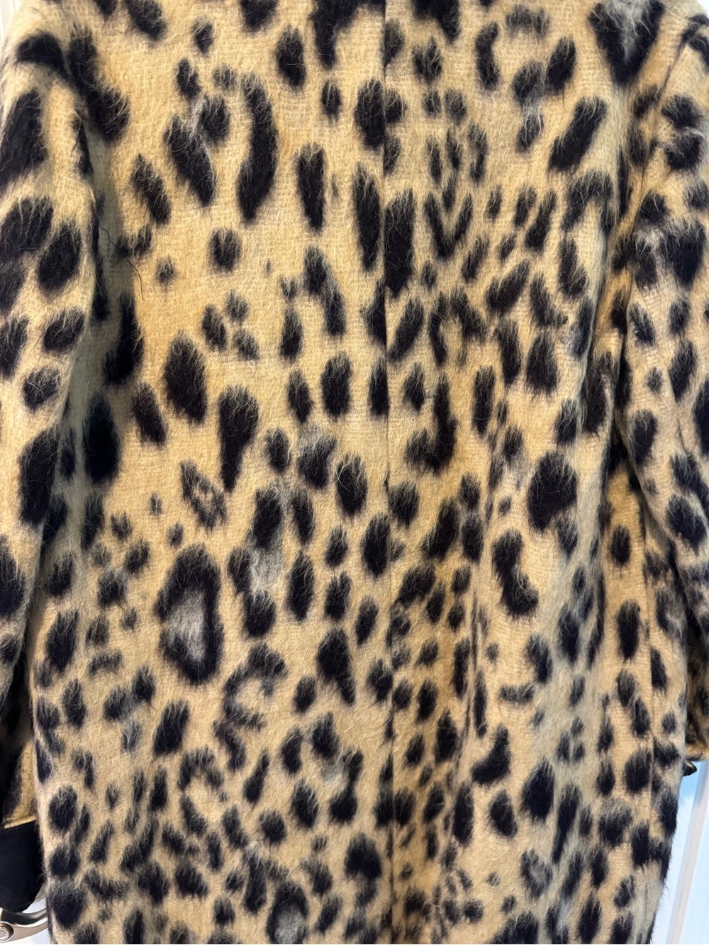 forte forte wool blend leopard long coat jacquard - Picture 9 of 10